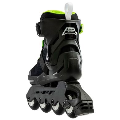 Купить Детские роликовые коньки Rollerblade Microblade Black/Green 2022 раздвижные