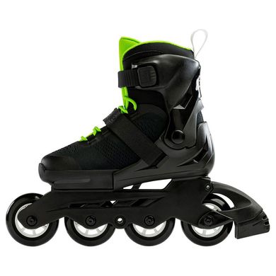 Купити Дитячі роликові ковзани Rollerblade Microblade Black/Green 2022 розсувні