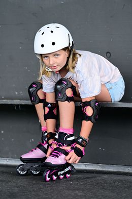 Купить Детские ролики с защитой Rollerblade Microblade Girl Cube Light /Pink раздвижные