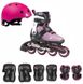 Детские ролики с защитой Rollerblade Microblade Girl Cube Light /Pink раздвижные 1