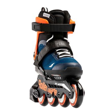 Купить Детские ролики с защитой Rollerblade Microblade Cube Blue/Orange раздвижные