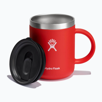 Термокружка Hydro Flask Mug Red 355 мл, Красный, Термокружки, 355 мл, с ручкой, Нержавеющая сталь, Под заказ 8-10 дней