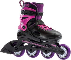 Купить Детские ролики Rollerblade Fury Girl Black/Magenta раздвижные