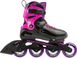 Дитячі ролики Rollerblade Fury Girl Black/Magenta розсувні 3