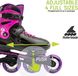 Детские ролики Rollerblade Fury Girl Black/Magenta раздвижные 2