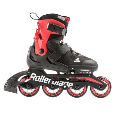 Купить Детские ролики с защитой Rollerblade Microblade Cube Black/Red раздвижные