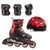 Купить Детские ролики с защитой Rollerblade Microblade Cube Black/Red раздвижные