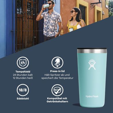 Термокухоль Hydro Flask Allround Tumbler Grey 355 мл , серый, Термокухлі, 355 мл, Нержавіюча сталь, Під замовлення 8-10 днів