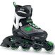 Детские ролики с защитой Rollerblade Comet Black/Green раздвижные 2