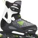 Детские ролики с защитой Rollerblade Comet Black/Green раздвижные 3