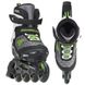 Детские ролики с защитой Rollerblade Comet Black/Green раздвижные 4