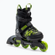 Дитячі ролики K2 Skates Raider Black/Green розсувні 1