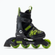 Детские ролики K2 Skates Raider Black/Green раздвижные 2