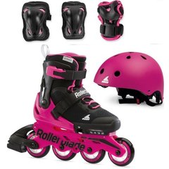 Купити Дитячі ролики з захистом Rollerblade Microblade Girl Cube Neon/Pink розсувні