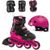 Купить Детские ролики с защитой Rollerblade Microblade Girl Cube Neon/Pink раздвижные