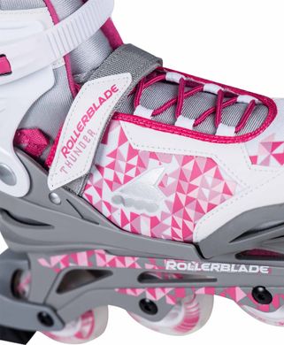 Купити Дитячі ролики Rollerblade Thunder Girl White/Pink розсувні