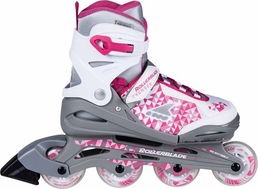 Купити Дитячі ролики Rollerblade Thunder Girl White/Pink розсувні