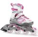 Дитячі ролики Rollerblade Thunder Girl White/Pink розсувні 1