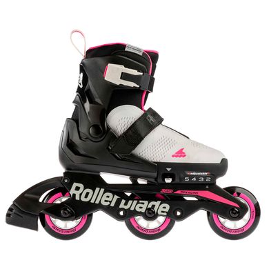 Купить Детские ролики с защитой Rollerblade Microblade 3WD Combo Girl Candy Pink раздвижные