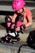 Дитячі ролики з захистом Rollerblade Microblade 3WD Combo Girl Candy Pink розсувні 3