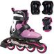 Детские ролики с защитой Rollerblade Microblade Combo Girl Light/Pink раздвижные 1