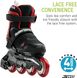 Дитячі роликові ковзани Rollerblade Microblade Free Black/Red розсувні 4