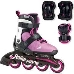 Купить Детские ролики с защитой Rollerblade Microblade Combo Girl Light/Pink раздвижные