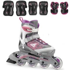 Купить Детские ролики с защитой Rollerblade Comet Girl Pink раздвижные