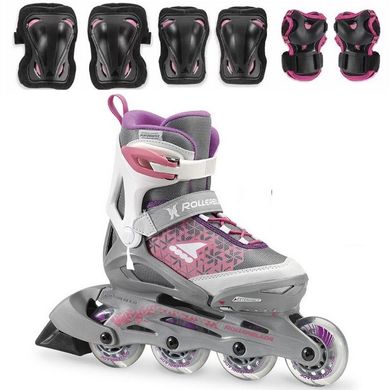 Купити Дитячі ролики з захистом Rollerblade Comet Girl Pink розсувні