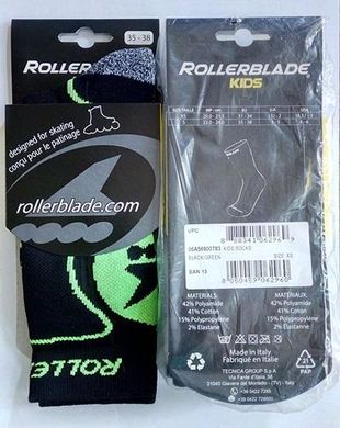 Купити Дитячі шкарпетки для роликів Rollerblade Kids Socks Black/Green