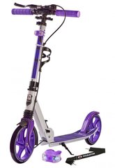 Купить Самокат двухколесный Maraton Rider White/Purple с ручным тормозом