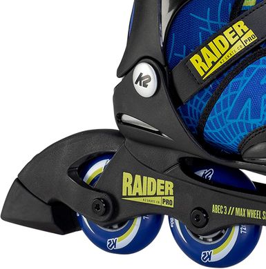 Купить Детские ролики K2 Raider Pro-2021 Blue раздвижные